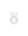 THIRARD - Rosace de finition pour cylindre Ø21mm  laiton - THIRARD