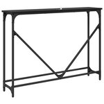 vidaXL Table console Chêne noir 102 x 23 x 75 cm Bois d'ingénierie
