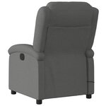 vidaXL Fauteuil de massage inclinable Gris foncé Tissu