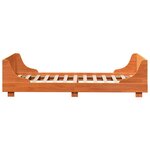 vidaXL Cadre de lit sans matelas cire marron 90x200 cm bois pin massif