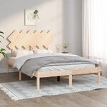 vidaXL Cadre de lit sans matelas 120x190 cm bois massif