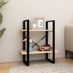 vidaXL Bibliothèque à 2 niveaux 60x30x70 cm Bois de pin massif