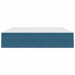 vidaXL Lit avec rangement et matelas Bleu foncé 200 x 200 cm Velours