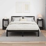 vidaXL Table d'appoint 2 Pièces Chêne noir 30 x 30 x 56 cm