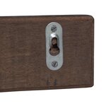 vidaXL Cintre Marron 60 x 7 x 8 cm Bois Recyclé Solide