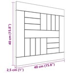vidaXL Dessus de table carré 40x40x2 5 cm Bois de teck massif