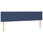 vidaXL Sommier à lattes de lit avec matelas bleu 120x190 cm tissu