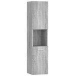 vidaXL Armoire de bain Sonoma gris 30x30x130 cm Bois d'ingénierie
