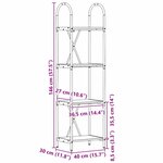 vidaXL Étagère Chêne sonoma 40 x 30 x 146 cm Bois d'ingénierie