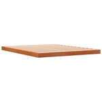 vidaXL Cadre de lit cire marron 160x200 cm bois de pin massif