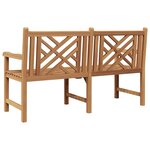 vidaXL banc Autre Marron 150 x 60 x 90 cm Bois de teck solide