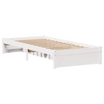 vidaXL Cadre de lit sans matelas blanc 100x200 cm bois de pin massif