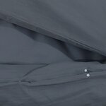 vidaXL Ensemble de housse de couette Anthracite 200x220 cm Microfibre