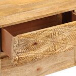 vidaXL Meuble TV Bois de manguier solide 110x30x40 cm