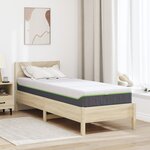 vidaXL Matelas Blanc  Gris 80 x 200 cm Mousse