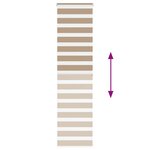 vidaXL Store zèbre marron sable largeur du tissu 60 9 cm polyester