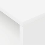 vidaXL Table d'appoint 2 Pièces Blanc 40 5 x 40 x 45 cm Bois d'ingénierie