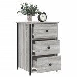 vidaXL Table de chevet sonoma gris 40x36x60 cm bois d'ingénierie