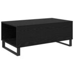 vidaXL Table basse Chêne noir 90 x 50 x 36 5 cm Bois d'ingénierie