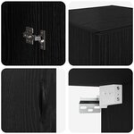 vidaXL Meuble mural Chêne noir 69 5 x 34 x 90 cm