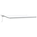 vidaXL Auvent Rétractable with Blanc 500 × 300 cm tissu