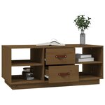 vidaXL Table basse Marron miel 100x50x41 cm Bois massif de pin
