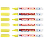 Marqueur Craie Liquide 4085 Jaune fluo Pointe Ronde 1-2 mm x 6 EDDING