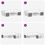 vidaXL Ensemble de canapés d'extérieur 10 pc Naturel et Beige