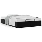vidaXL Cadre de lit ottoman sans matelas noir 120x190 cm similicuir