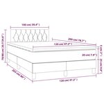 vidaXL Sommier à lattes de lit et matelas Vert foncé 120x200cm Velours