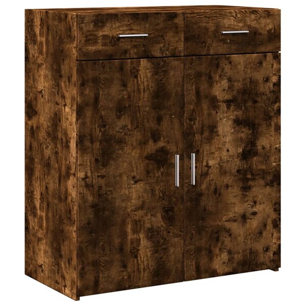vidaXL Buffet chêne fumé 80x42 5x93 cm bois d'ingénierie