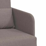 vidaXL Canapé-Lit Taupe 65 x 80 x 83 cm tissu