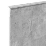 vidaXL Tête de lit avec tête de lit Gris béton 75 cm Bois d'ingénierie
