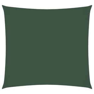 vidaXL Voile de parasol tissu oxford carré 7x7 m vert foncé