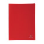 Protège-documents polypropylène souple 24 x 32 cm - 20 vues  - rouge