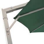 vidaXL Parasol 350 cm Poteau en Aluminium Vert