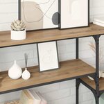 vidaXL Table console avec étagère Chêne artisanal 150 x 29 x 76 5 cm