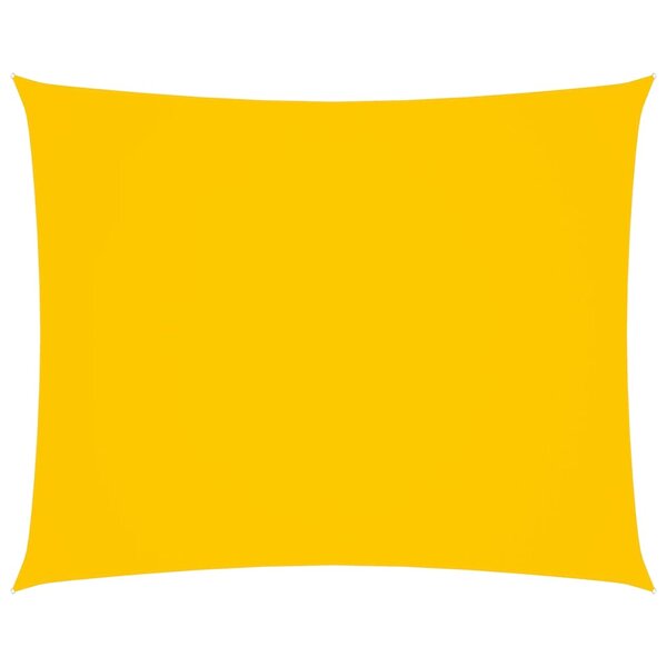 vidaXL Voile de parasol Tissu Oxford rectangulaire 5x6 m Jaune