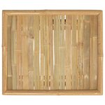 vidaXL Table de jardin 65x55x30 cm bambou