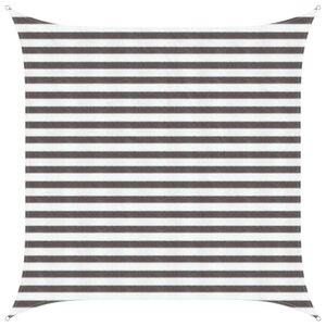 vidaXL Voile d'ombre Gris clair et blanc 2 5 x 2 5 m HDPE