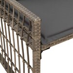 vidaXL Banc extérieur 2 -Seater 116 x 55 x 82 cm Acier et Rattan Poly