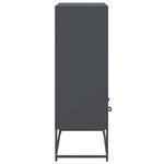 vidaXL Buffet haut anthracite 68x39x111 5 cm acier