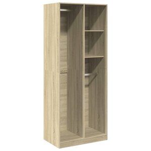 vidaXL Garde-robe chêne sonoma 80x50x200 cm bois d'ingénierie