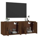 vidaXL Meubles TV muraux 2 Pièces chêne marron 57x34 5x40 cm