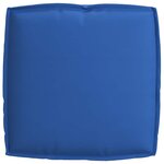 vidaXL Set de coussins de palette 2 Pièces Bleu royal Tissu Oxford