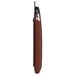 vidaXL Tête de lit suspendue Avec lumière LED Brun Brillant PU antique