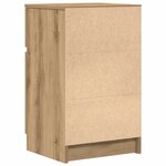 vidaXL Table de chevet chêne artisanal 39x35x65 cm bois d'ingénierie