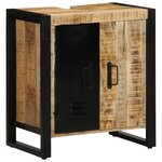 vidaXL Ensemble de mobilier de salle de bain avec étagère avec stockage avec porte 2 Pièces