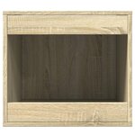 vidaXL Meuble de bac à litière pour chat chêne sonoma bois ingénierie