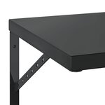 vidaXL Étagères murales 2 Pièces 75x40 cm noir acier inoxydable